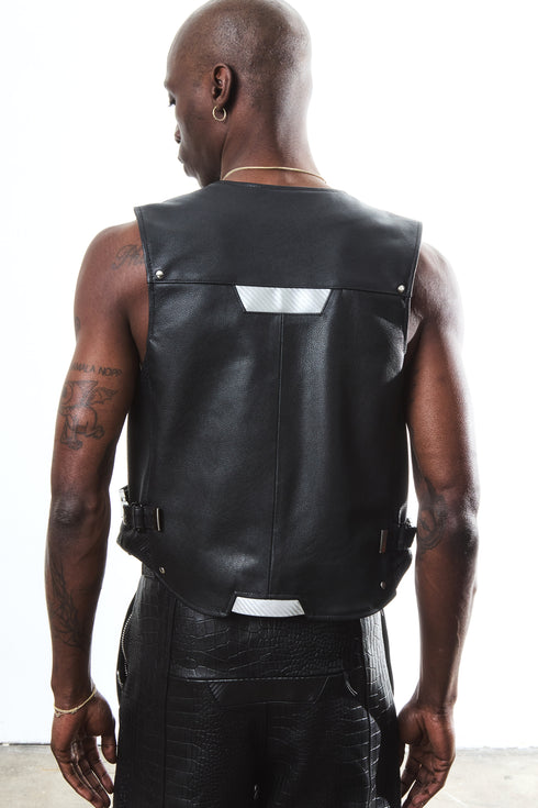VANTA TECH-LEATHER VEST